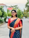 Navy Blue Semi-Mysore Crepe Silk Saree